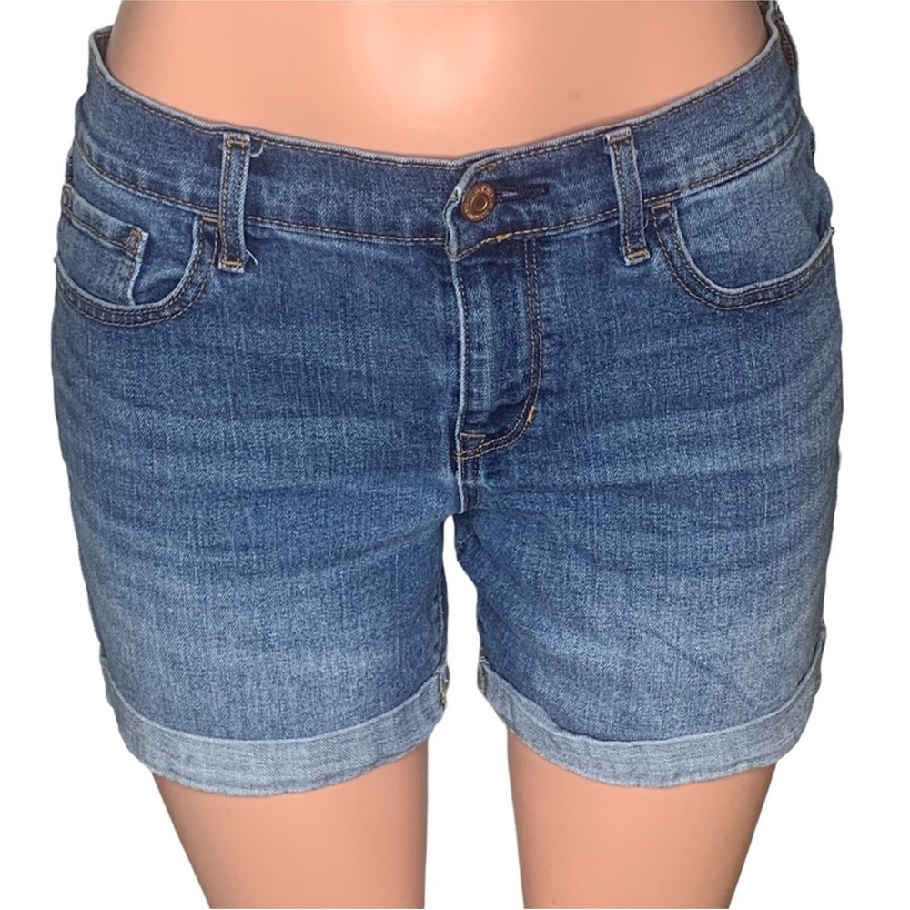 Old Navy Women Jeans Short Size 8 Blue 5 Working Pockets Belt Hoops